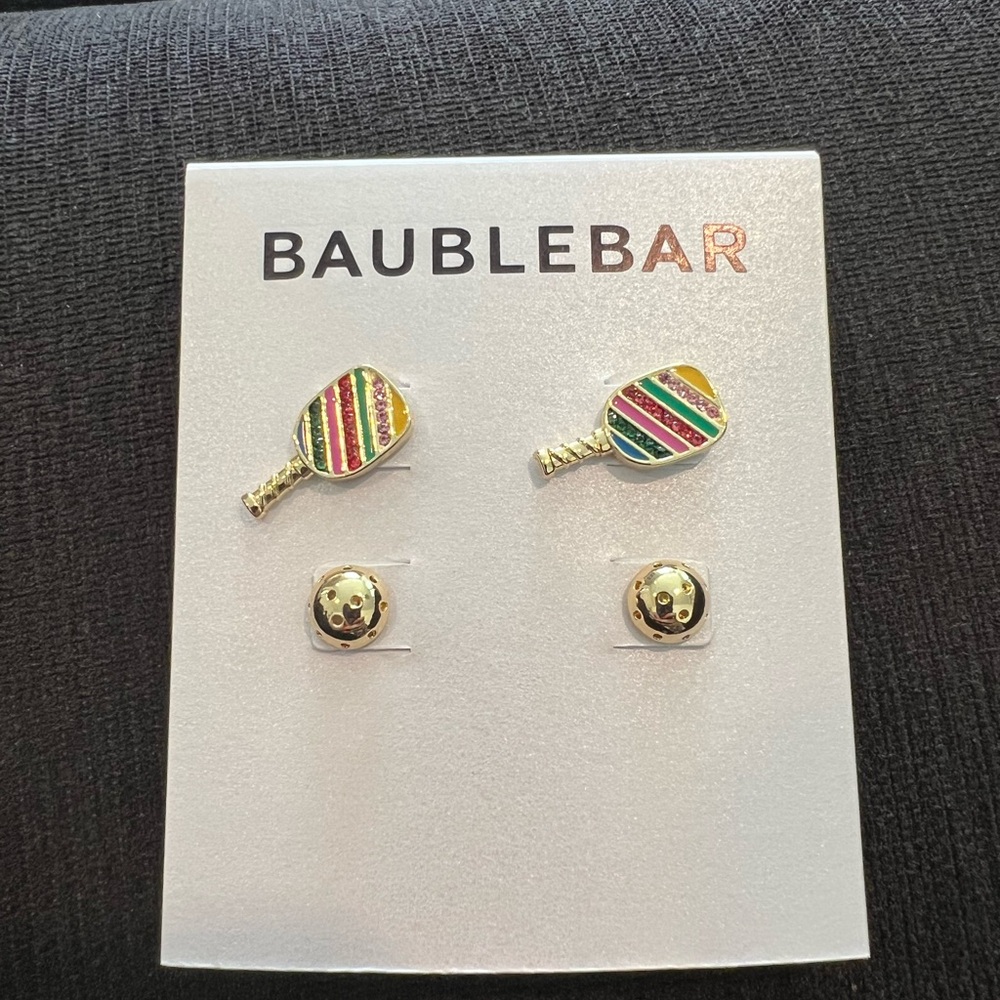 BaubleBar pickleball set earrings - Picture 1 of 1